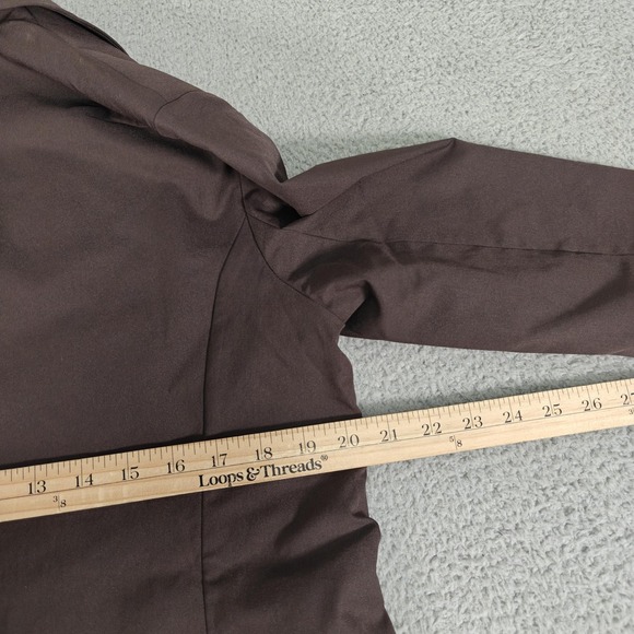 Lululemon Blazer Womens Medium Brown‎ Relaxed-Fit Twill Business Casual Jacket - Picture 10 of 11